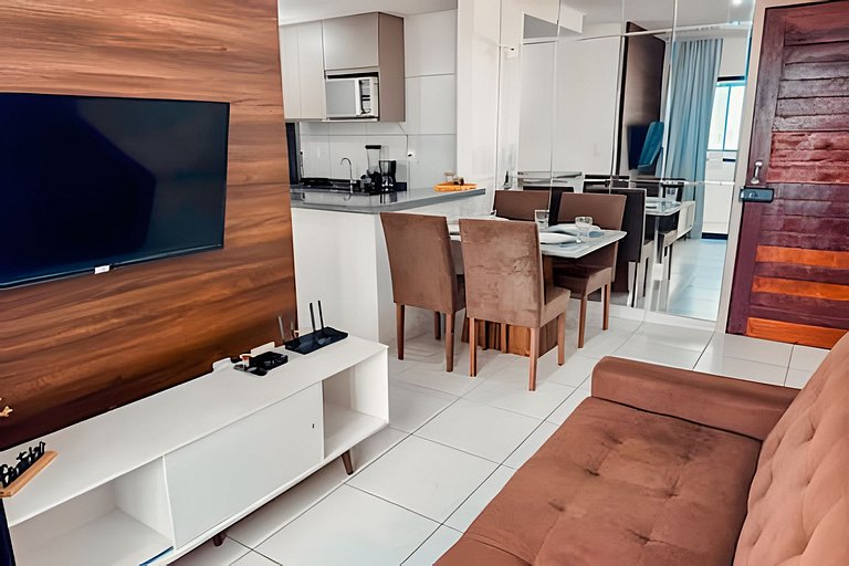 5 min Praia Piscina | Churrasqueira | Garagem |A/C