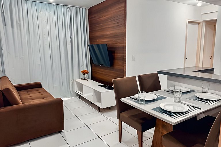 5 min Praia Piscina | Churrasqueira | Garagem |A/C