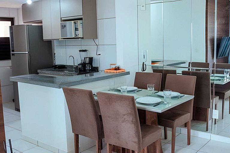 5 min Praia Piscina | Churrasqueira | Garagem |A/C