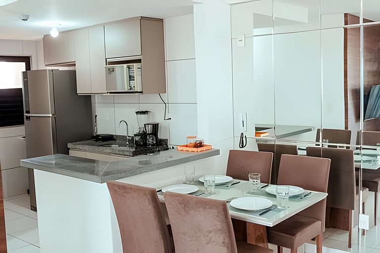 5 min Praia Piscina | Churrasqueira | Garagem |A/C