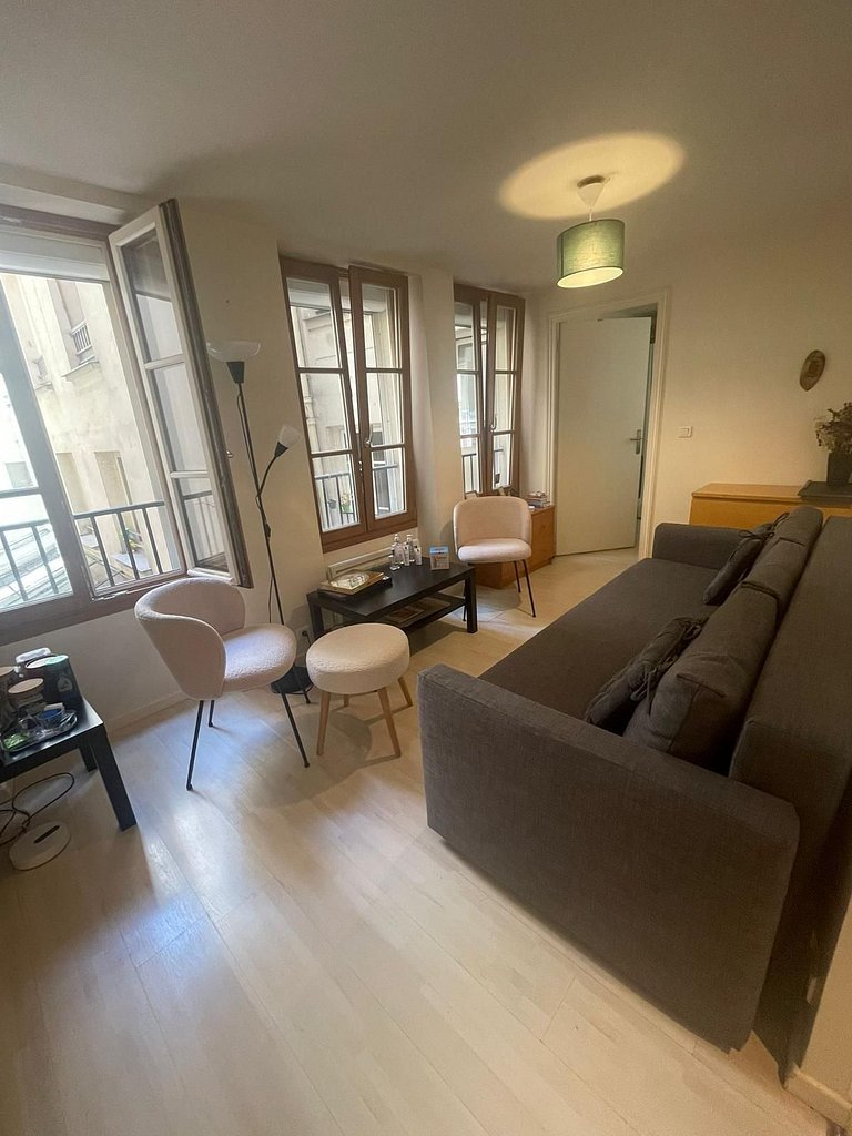 Seu refúgio parisiense na icônica Rue Montorgueil