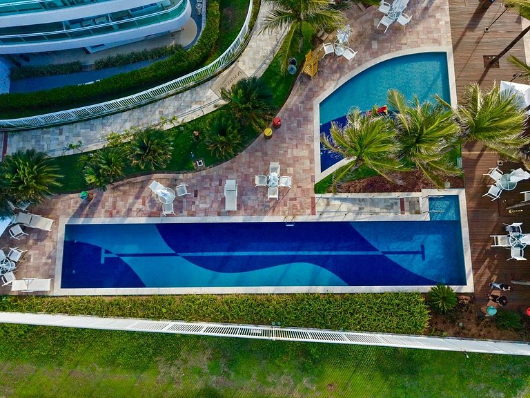Duplex em Resort | 10 min Ponta Negra | Beira Mar