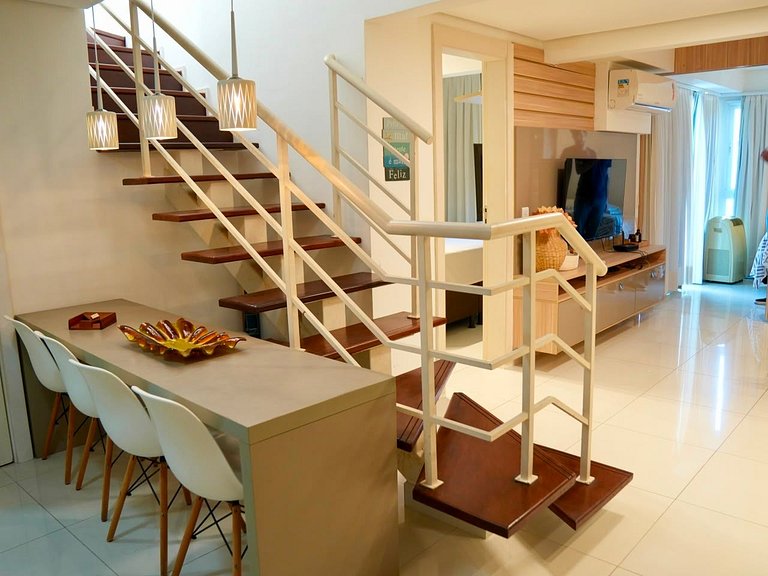 Duplex em Resort | 10 min Ponta Negra | Beira Mar