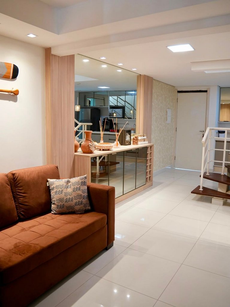 Duplex em Resort | 10 min Ponta Negra | Beira Mar