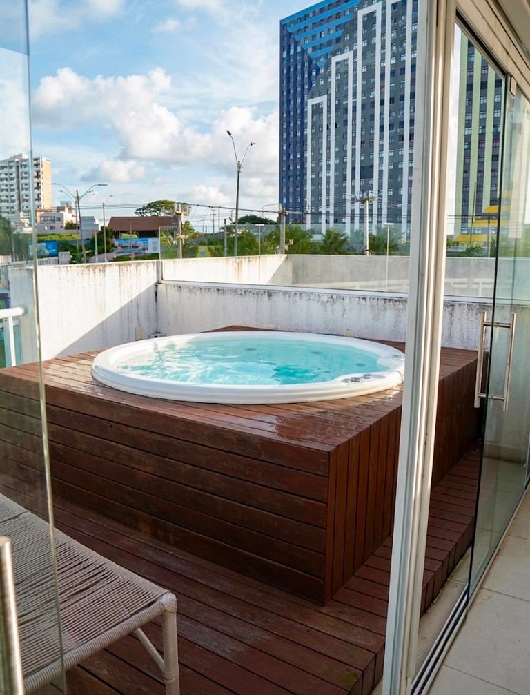 Duplex em Resort | 10 min Ponta Negra | Beira Mar