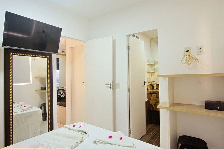Pipa | Resort com Suíte e AC Pertinho do Centrinho