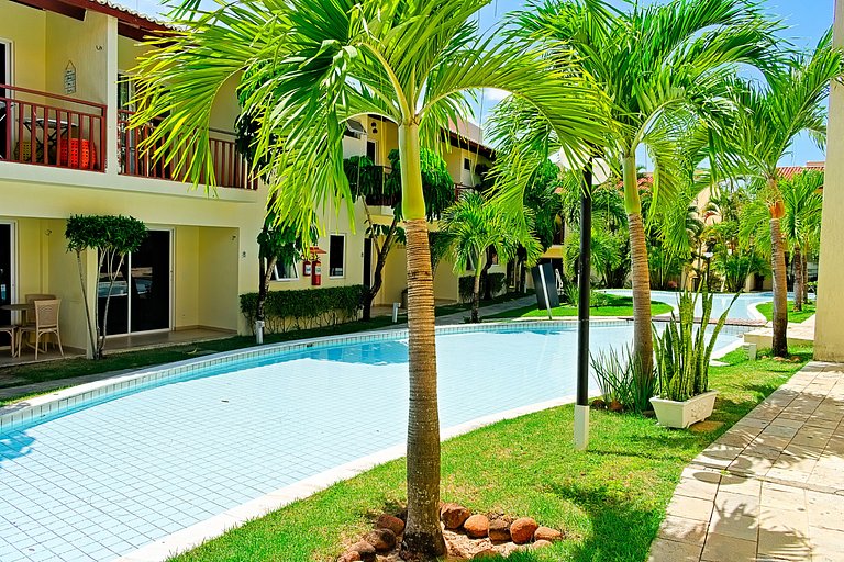Pipa | Resort com Suíte e AC Pertinho do Centrinho