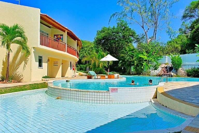 Pipa | Resort com Suíte e AC Pertinho do Centrinho