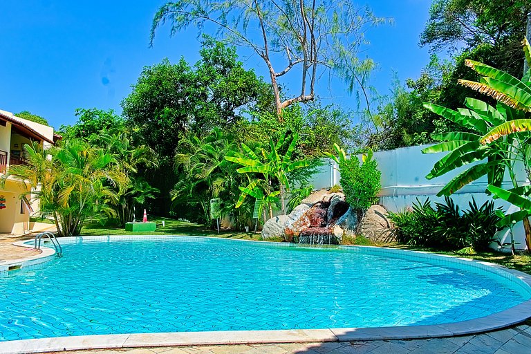 Pipa | Resort com Suíte e AC Pertinho do Centrinho