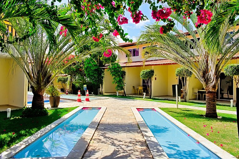 Pipa | Resort com Suíte e AC Pertinho do Centrinho