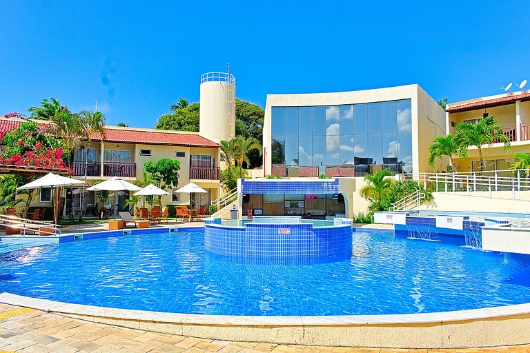 Pipa | Resort com Suíte e AC Pertinho do Centrinho