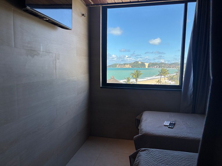 Vista Incrível | Luxo Beira Mar com A/C e Garagem