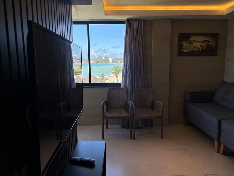 Vista Incrível | Luxo Beira Mar com A/C e Garagem