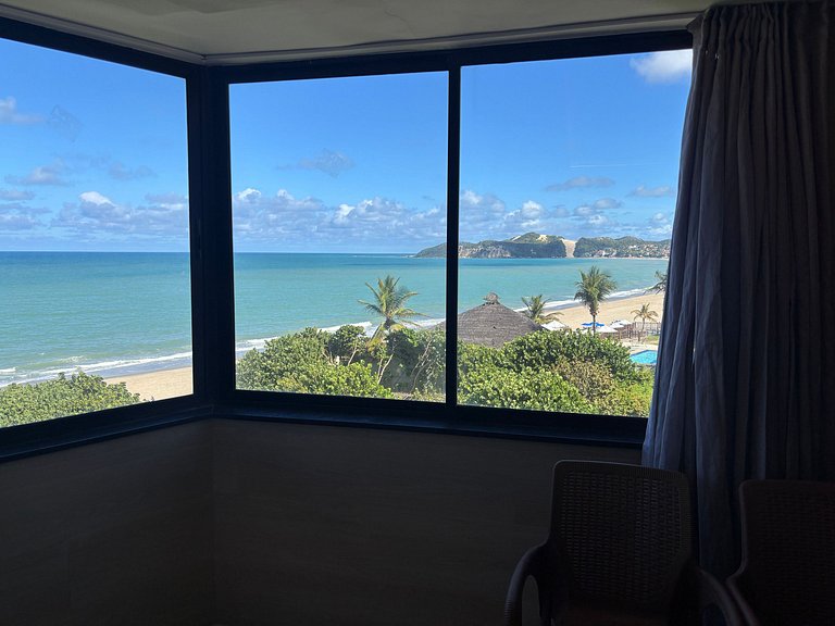 Vista Incrível | Luxo Beira Mar com A/C e Garagem