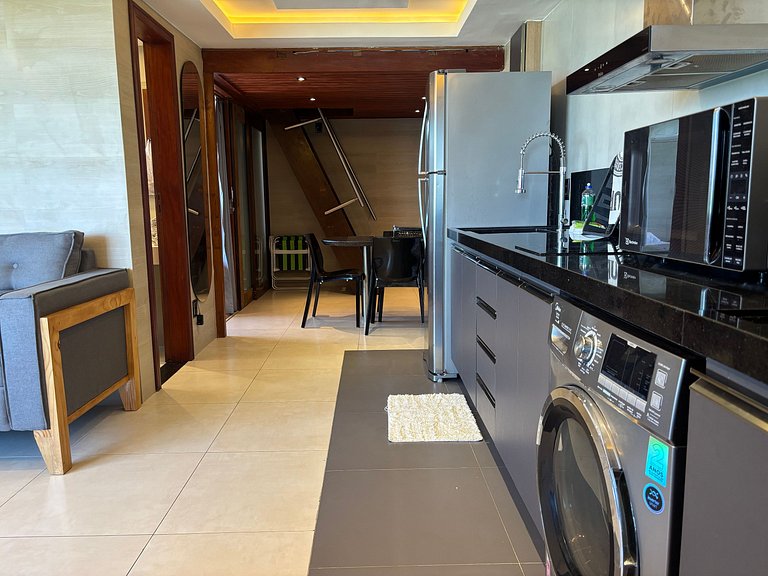 Vista Incrível | Luxo Beira Mar com A/C e Garagem